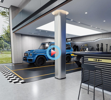 汽車(chē)4S店展廳設(shè)計(jì)全景案例
